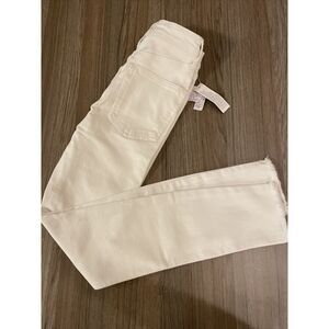 We The Free People Skinny Jeans Size‎ 24 Mid Rise In White Color MSRP $78